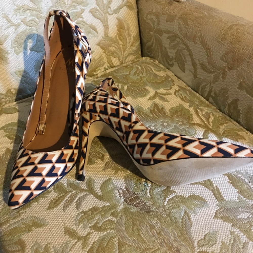 Ankle strap multi color heels